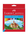 ESTUCHE 24 LAPICES COLORES HEXAGONALES HT FABER CASTELL 120124