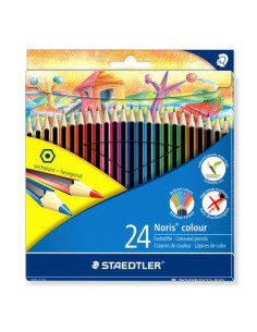 ESTUCHE 24 LAPICES DE COLORES NORIS COLOUR SURTIDOS STAEDTLER 185 C24