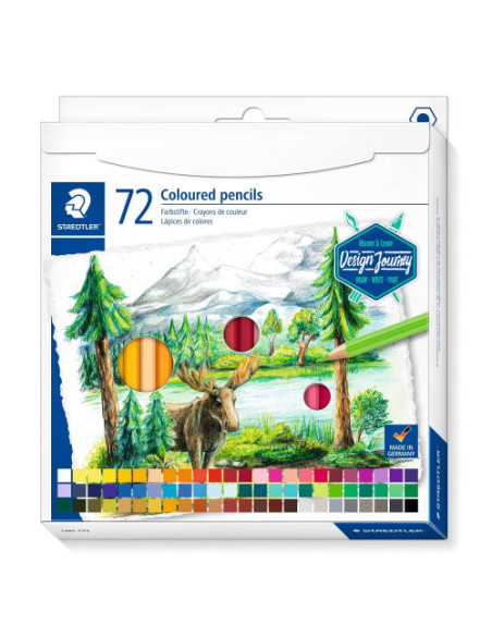 CAJA DE CARTÓN CON 72 LÁPICES