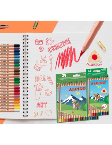 LÁPICES TRIANGULARES TRI ALPINO AL000129...