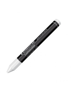 LAPIZ CERA PERMANENTE LUMOCOLOR OMNIGRAPH 12MM. BLANCO STAEDTLER 236-0
