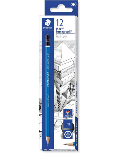 LAPIZ GRAFITO MARS LUMOGRAPH 100, GRAD. 7H...