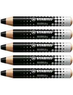 LAPIZ PARA PIZARRA BLANCA MARKDRY NEGRO STABILO 648/46