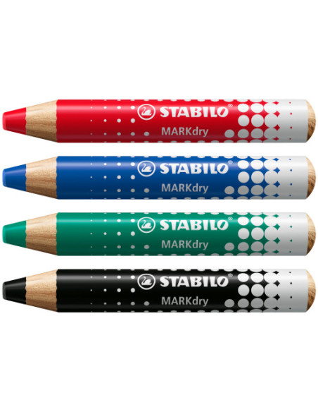 LAPIZ PARA PIZARRA BLANCA MARKDRY ROJO STABILO 648/40