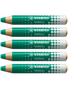LAPIZ PARA PIZARRA BLANCA MARKDRY VERDE STABILO 648/43