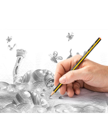 LAPIZ TRIANGULAR NORIS CLUB MINA 2MM. HB...