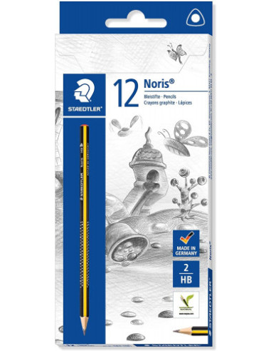 LAPIZ TRIANGULAR NORIS CLUB MINA 2MM. HB...