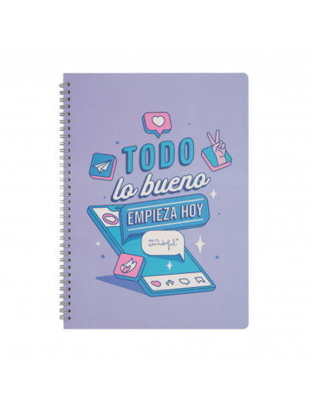 LIBRETA - TODO LO BUENO EMPIEZA HOY MR WONDERFUL WOA11056ES