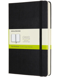 LIBRETA CLASICA MAYOR GROSOR NEGRA L (13X21CM) LISA TAPA DURA MOLESKINE QP062EXP