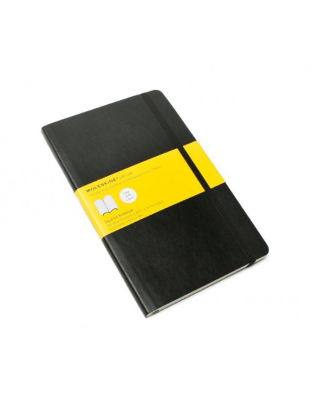 LIBRETA CLASICA TAPA BLANDA NEGRA L (13X21CM) CUADRICULADA MOLESKINE QP617