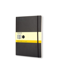 LIBRETA CLASICA TAPA BLANDA NEGRA XL (19X25CM) CUADRICULADA MOLESKINE QP622