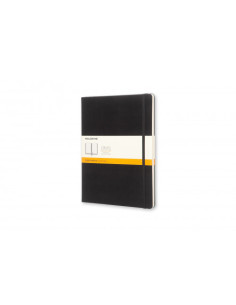 LIBRETA CLASICA TAPA DURA NEGRA XL (19X25CM) RAYAS MOLESKINE QP090