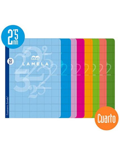 LIBRETA CUARTO 50 HOJAS RAYADO 2