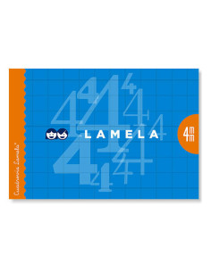 LIBRETA CUBIERTA BASICA 4º APAISADO RAYADO 4 MM 30 HOJAS APAISADA LAMELA 06AP04
