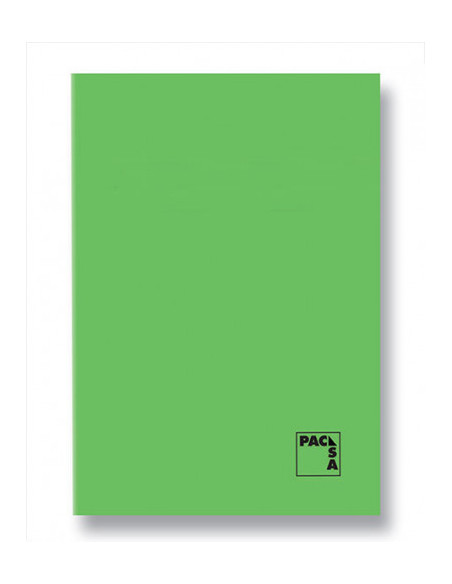 LIBRETA GOFRADA TAPA CARTULINA 70 GRS. A-4 48 HOJAS 3X3 CON MARGEN SURTIDO PACSA 20330