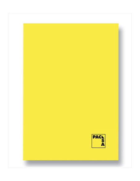 LIBRETA GOFRADA TAPA CARTULINA 70 GRS. A-4 48 HOJAS C.46 CON MARGEN SURTIDO PACSA 20335