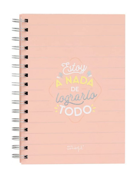LIBRETA PEQUEÑA - ESTOY A NADA DE LOGRARLO TODO MR WONDERFUL WOA11053ES