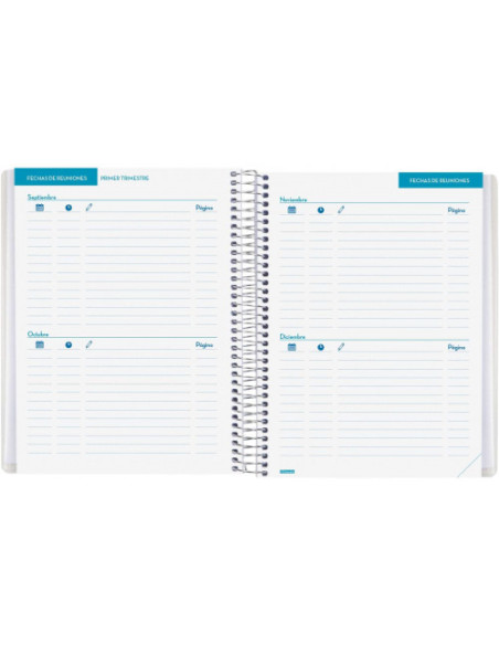 LIBRETA REUNIONES DOCENTE 1/4 ESPAÑOL (ATEMPORAL) FINOCAM 5340800