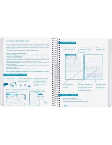 LIBRETA REUNIONES DOCENTE 1/4 ESPAÑOL...