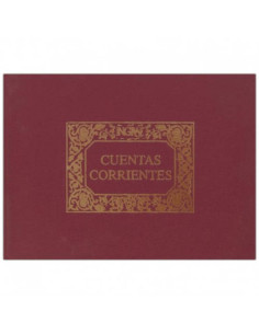 LIBRO 1/4 APAISADO CUENTAS CORRIENTES NUMERADO 100 HOJAS (64069/A) INGRAF 350207 2
