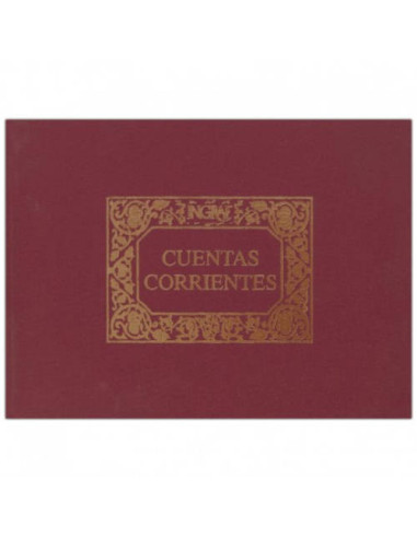 LIBRO 1/4 APAISADO CUENTAS CORRIENTES NUMERADO...