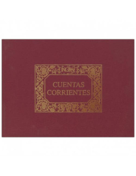 LIBRO 1/4 APAISADO CUENTAS CORRIENTES NUMERADO 100 HOJAS (64069/A) INGRAF 350207