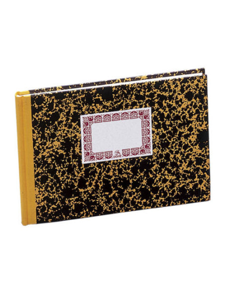 LIBRO DE CARTONÉ CUENTAS CORRIENTES AMARILLO 1/4 APAISADO 100 HOJAS NUMERADAS DOHE 09963