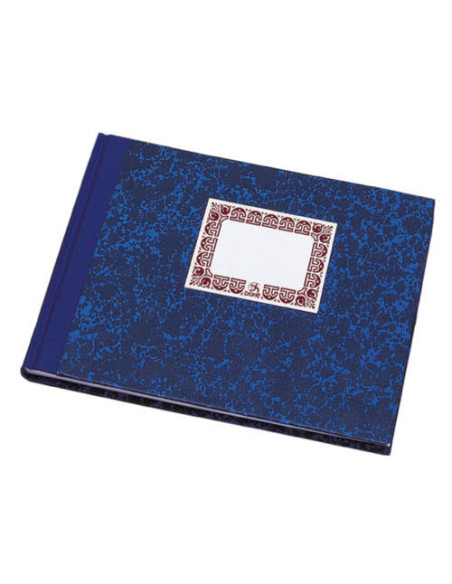 LIBRO DE CARTONÉ RAYADO HORIZONTAL AZUL 1/4 APAISADO 100 HOJAS  DOHE 09961