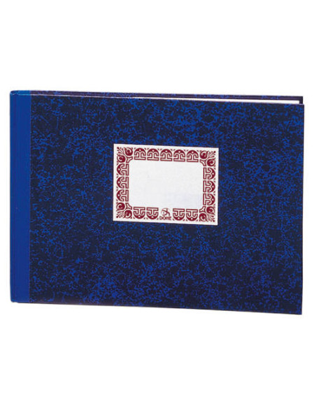 LIBRO DE CARTONÉ RAYADO HORIZONTAL AZUL FOLIO APAISADO 100 HOJAS  DOHE 09971