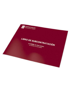 LIBRO DE SUBCONTRATACION GALLEGO/CASTELLANO A4 APAISADO 10 HOJAS NUMERADAS DOHE 09991