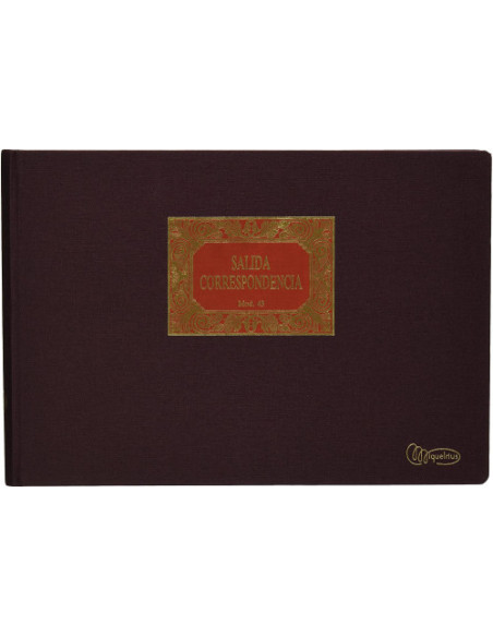 LIBRO FOLIO APAISADO 100HOJAS SALIDAD MOD.43 MIQUELRIUS 5043
