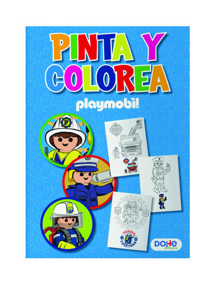 LIBROS DE COLOREAR A4 - PLAYMOBIL - MODELO POLICE DOHE 51735