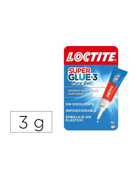 LOCTITE SUPERGLUE-3 GEL REPOSICIONABLE BL 3 GR LOCTITE 2943113
