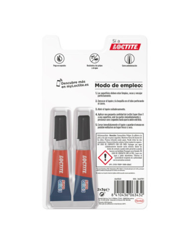 LOCTITE SUPERGLUE-3 ORIGINAL DUO 2X3 BL 3GR+3GR...