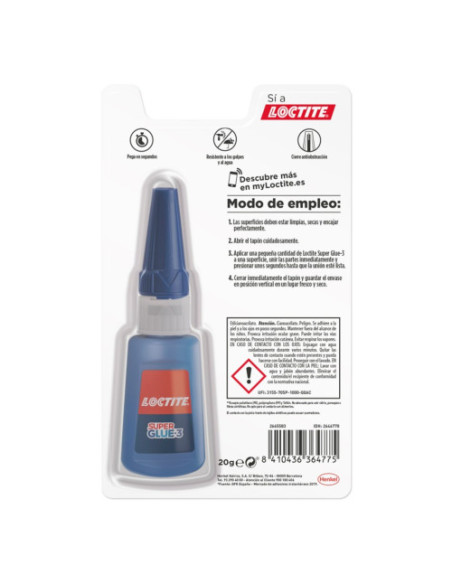 LOCTITE SUPERGLUE-3 XXL 20G LOCTITE 2961156