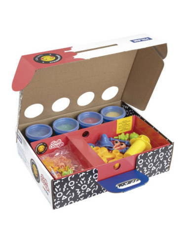 MALETÍN 4 BOTES PASTA BLANDA SOFT DOUGH DE...