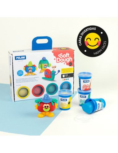 MALETÍN 4 BOTES PASTA BLANDA SOFT DOUGH DE...