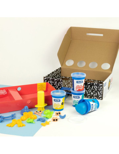 MALETÍN 4 BOTES PASTA BLANDA SOFT DOUGH DE...