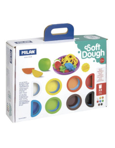 MALETÍN 8 BOTES PASTA BLANDA SOFT DOUGH DE 59GR + HERRAMIENTAS "HORA DE COCINA" MILAN 913308CT