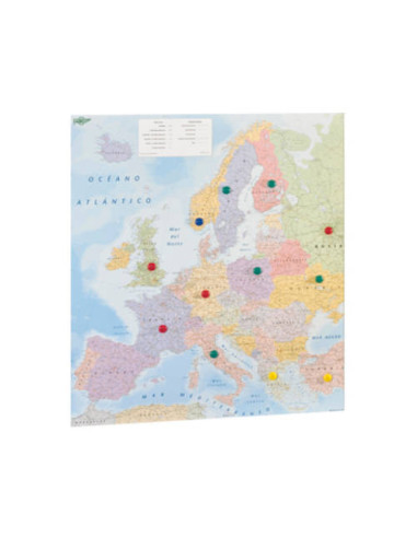 MAPA EUROPA PLASTIFICADO SIN MARCO ENROLLADO 119X93 CM. FAIBO 163G