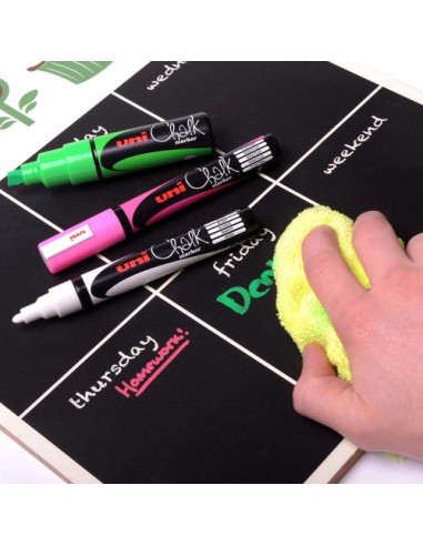 MARCADOR CHALK PWE-8K PIZARRA VERDE 8MM. ROJO...