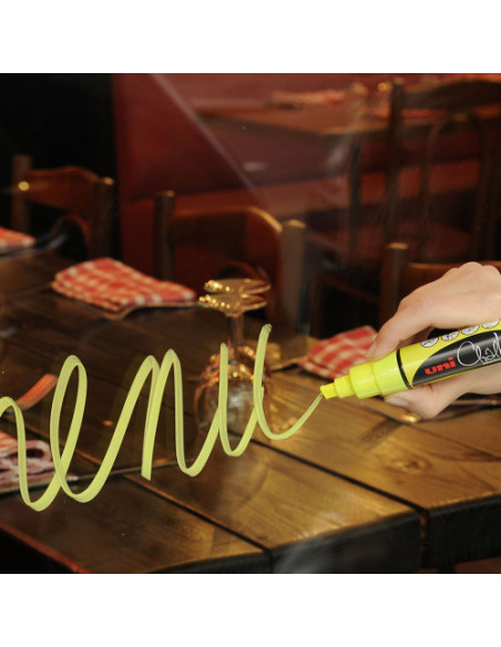 MARCADOR CHALK PWE-8K PIZARRA VERDE 8MM. ROJO UNI-BALL 140145000