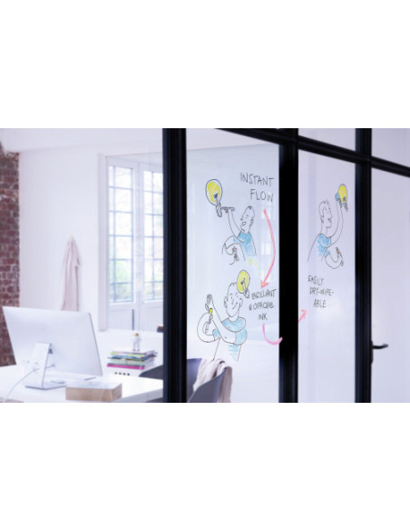 MARCADOR DE PUNTA REDONDA PARA CRISTAL GROSOR DE TRAZO: 1,5 - 3 MM. COLOR: 10. AZUL EDDING 95-10