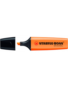 MARCADOR FLUORESCENTE BOSS ORIGINAL TRAZO 2/5MM. NARANJA STABILO 70/54