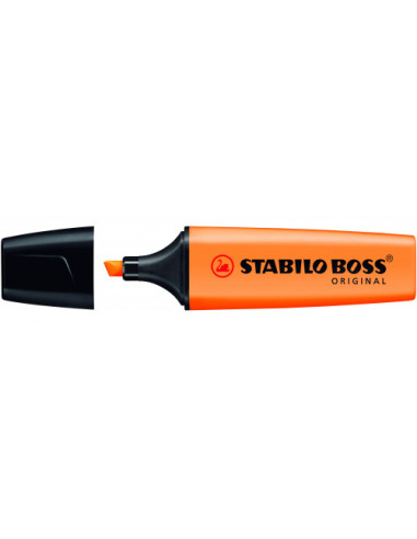 MARCADOR FLUORESCENTE BOSS ORIGINAL TRAZO 2/5MM. NARANJA STABILO 70/54