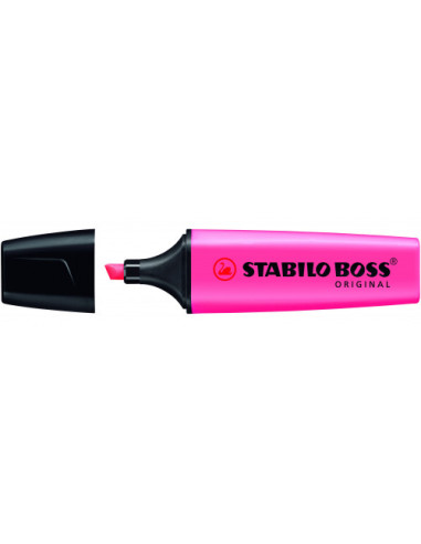 MARCADOR FLUORESCENTE BOSS ORIGINAL TRAZO 2/5MM. ROSA STABILO 70/56