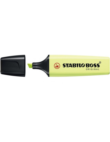 MARCADOR FLUORESCENTE BOSS PASTEL CHISPA DE LIMA STABILO 70/133