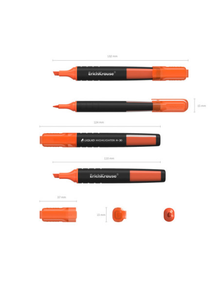 MARCADOR FLUORESCENTE LIQUID H-30 NARANJA ERICHKRAUSE  47976