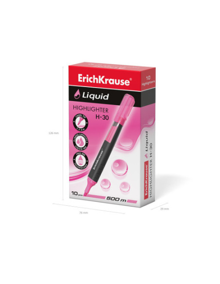 MARCADOR FLUORESCENTE LIQUID H-30 ROSA ERICHKRAUSE  47975