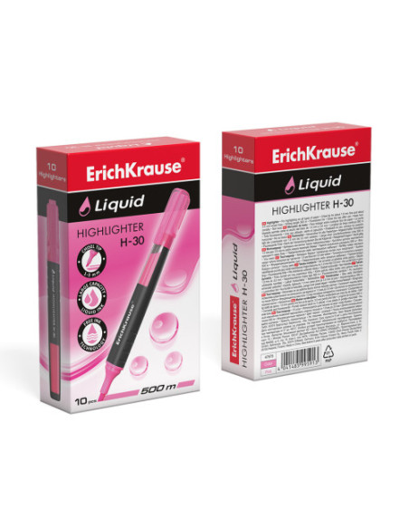 MARCADOR FLUORESCENTE LIQUID H-30 ROSA ERICHKRAUSE  47975